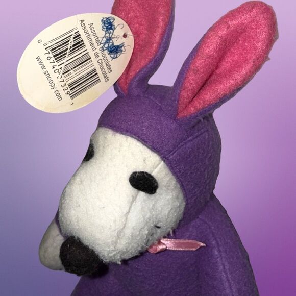 NWT Whitman's Peanuts Easter Bunny Snoopy Plush Stuffed Animal Toy 7” P3 - Picture 6 of 6